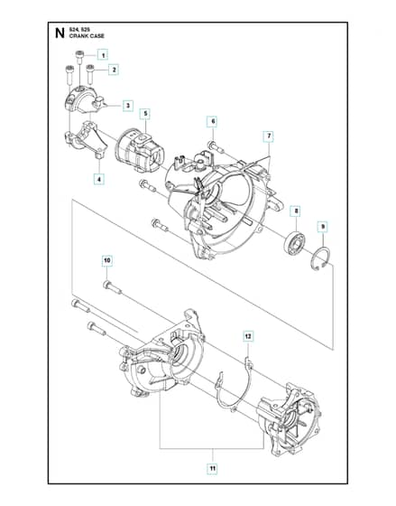 Husqvarna 525LS - Crankcase