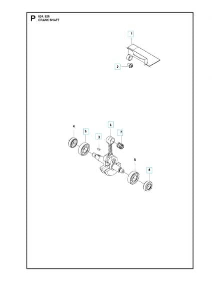 Husqvarna 525LS - Crankshaft