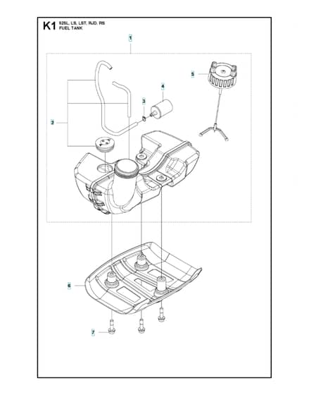 Husqvarna 525LS - Fuel Tank