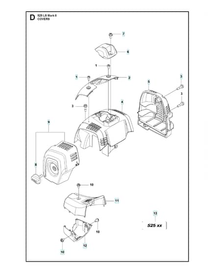 Husqvarna 525lsmarkii - Cover
