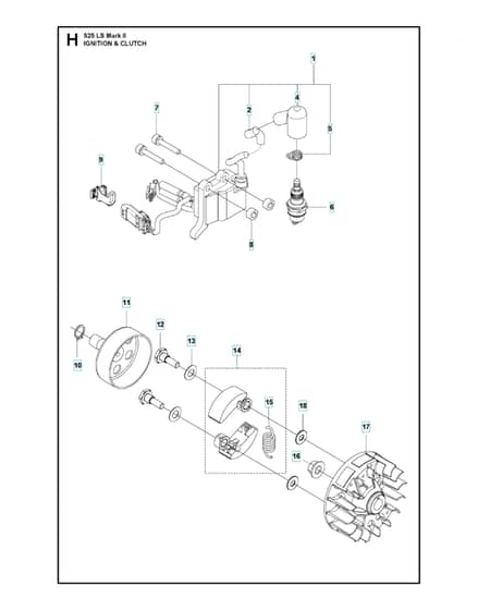 Husqvarna 525lsmarkii - Ignition System & Clutch