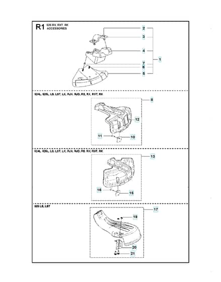 Husqvarna 525LST - Accessories