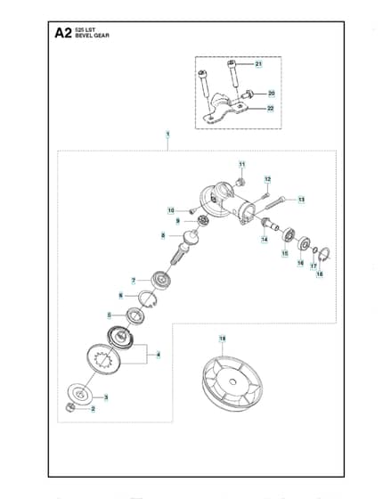 Husqvarna 525LST - Bevel Gear