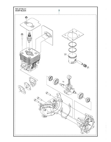 Husqvarna 525lstmarkii - Short Block