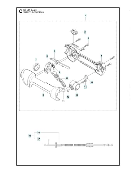 Husqvarna 525lstmarkii - Throttle Controls