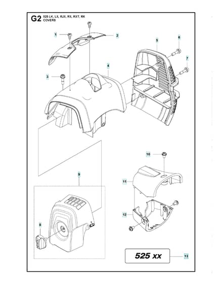Husqvarna 525RJX - Cover