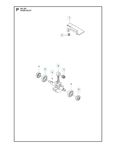 Husqvarna 525RJX - Crankshaft