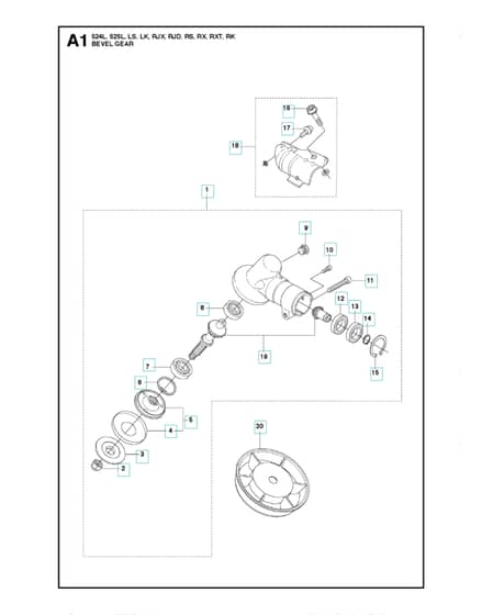 Husqvarna 525RK - Bevel Gear
