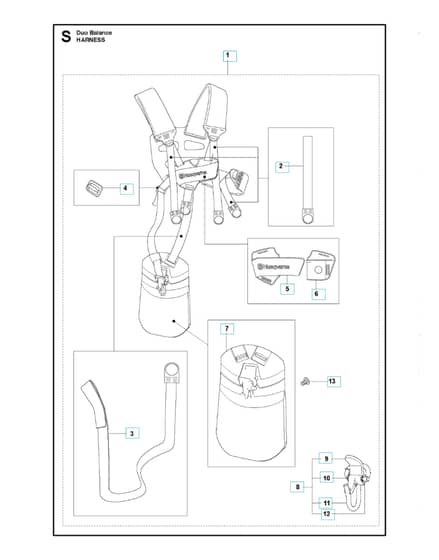 Husqvarna 525RK - Harness