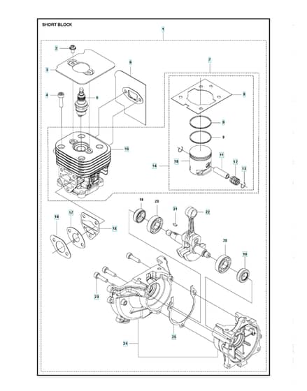Husqvarna 525RS - Short Block