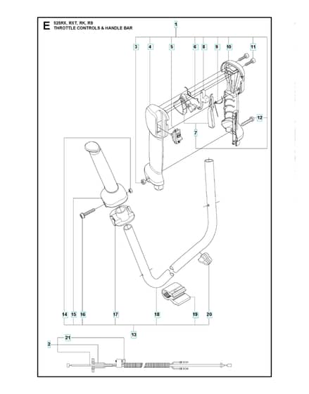 Husqvarna 525RX - Throttle Controls