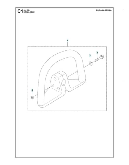 Husqvarna 531RB - Handle