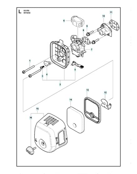 Husqvarna 531RS - Carburetor & Air Filter