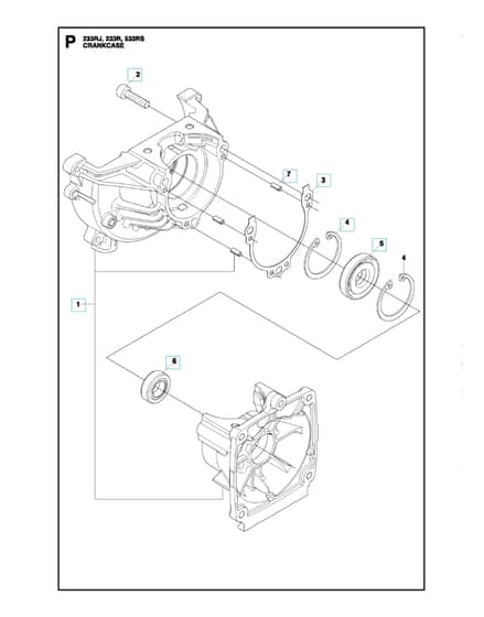 Husqvarna 533RS - Crankcase
