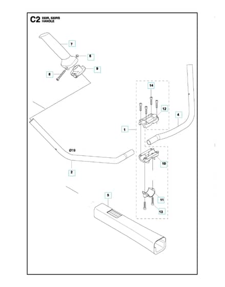Husqvarna 533RS - Handle