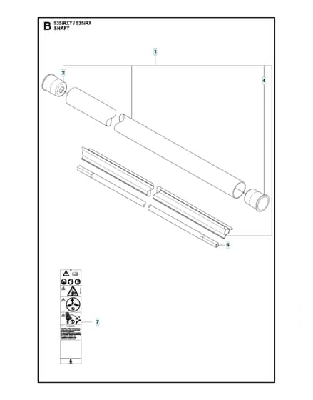 Husqvarna 535irxt/irx - Shaft