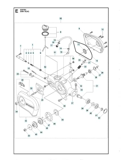 Husqvarna 535FBx - Saw Head
