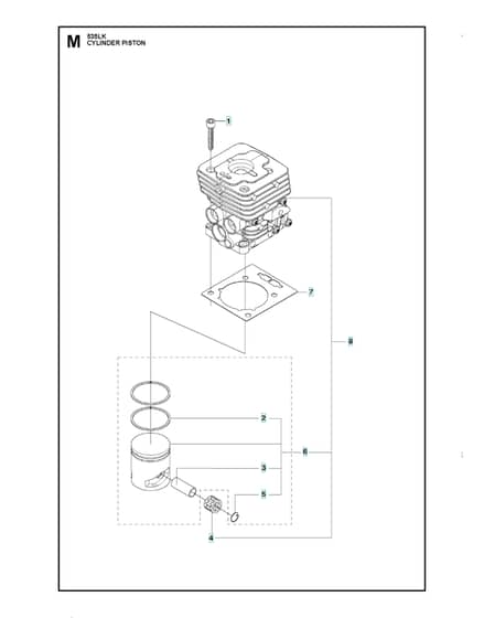 Husqvarna 535Lk - Cylinder Piston
