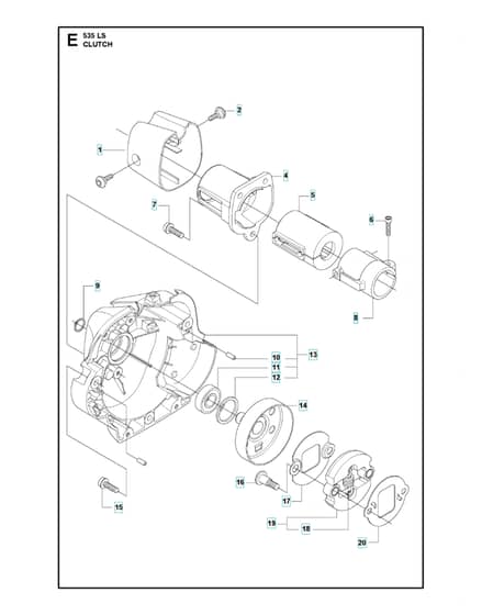 Husqvarna 535LS - Clutch