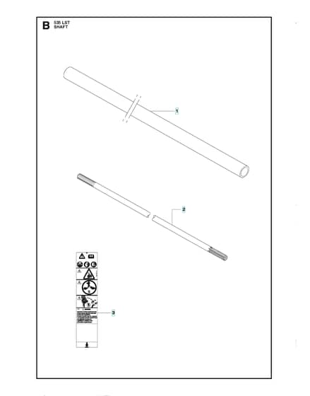 Husqvarna 535LST - Shaft