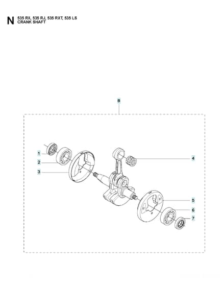 Husqvarna 535RJ - Crankshaft