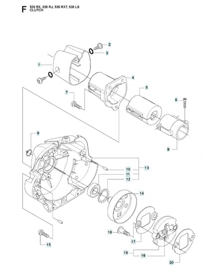 Husqvarna 535RX - Clutch