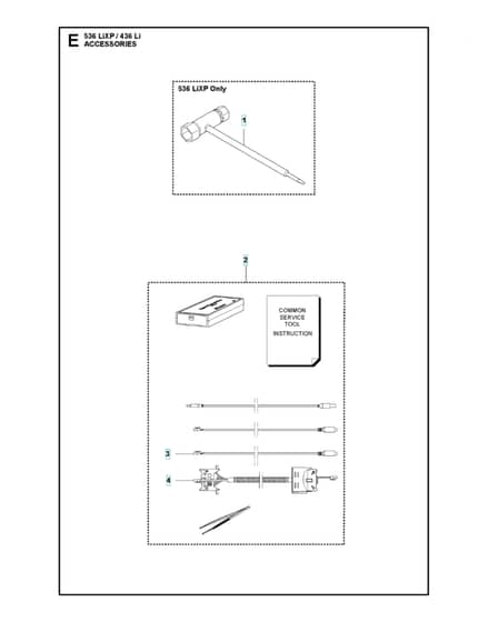Husqvarna 536LIXP - Accessories