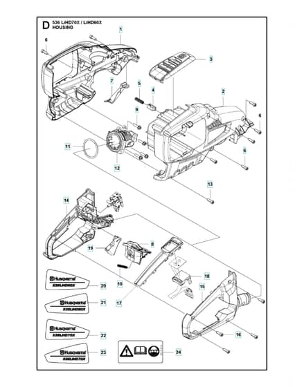 Husqvarna 536LIHD70X - Housing