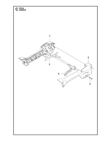Husqvarna 536Lil - Handle