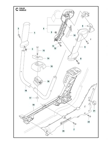 Husqvarna 536LiR - Handle