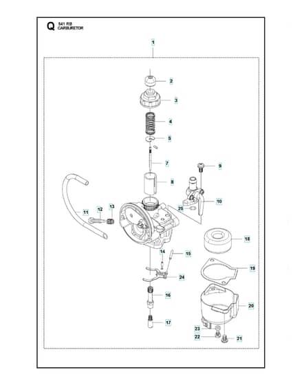 Husqvarna 541RB - Carburetor