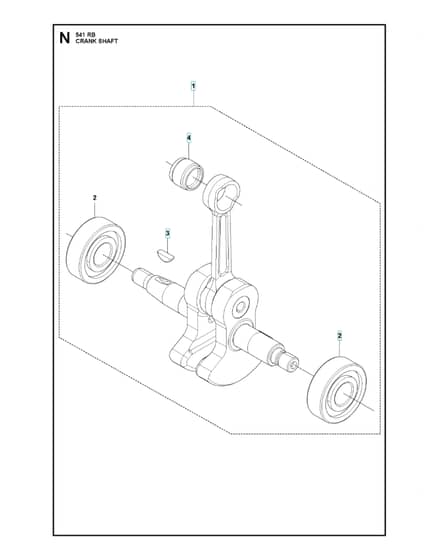 Husqvarna 541RB - Crankshaft