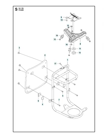 Husqvarna 541RB - Frame