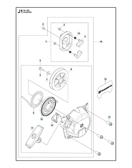 Husqvarna 541RB - Starter