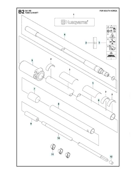 Husqvarna 541RB - Tube & Shaft 2