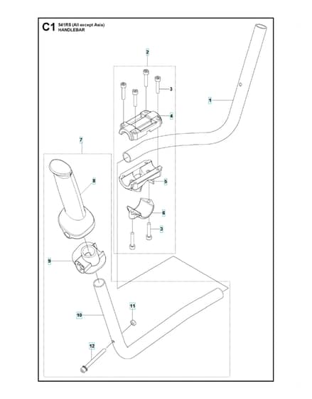 Husqvarna 541RS - Handle 2