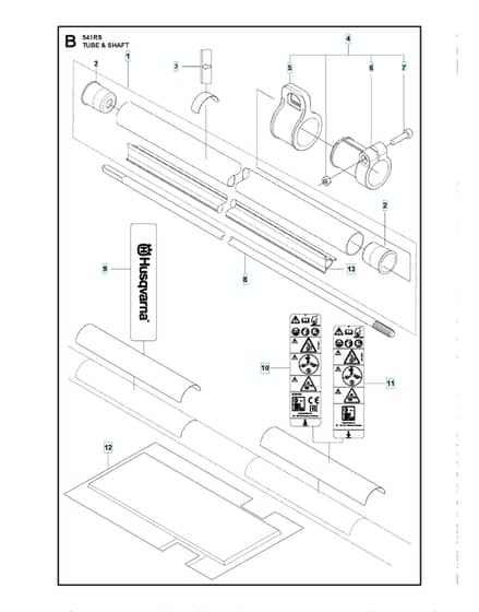 Husqvarna 541RS - Tube & Shaft