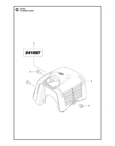 Husqvarna 541RST - Cylinder Cover