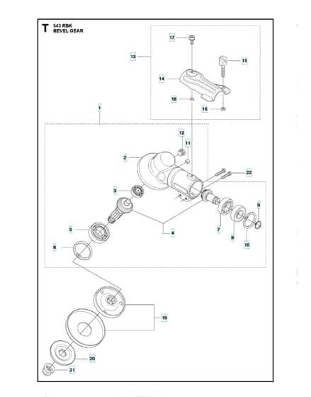 Husqvarna 543RBK - 2018-Current - Bevel Gear