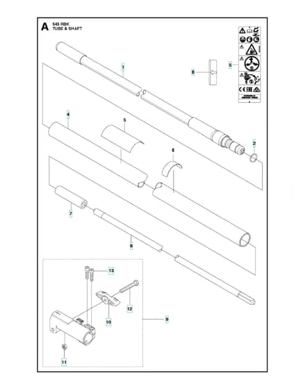 Husqvarna 543RBK - 2018-Current - Tube