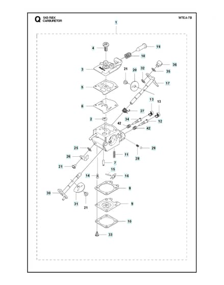 Husqvarna 543RBX - 2018-Current - Carburetor