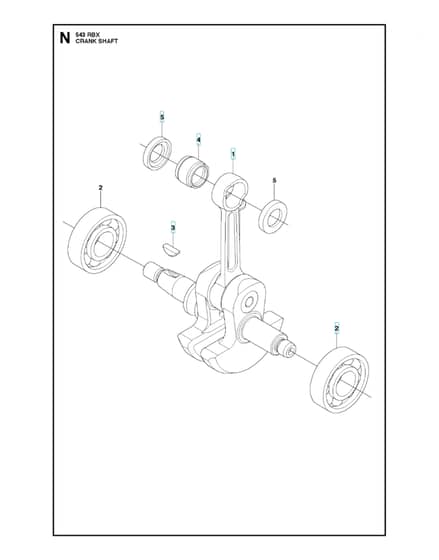 Husqvarna 543RBX - 2018-Current - Crankshaft