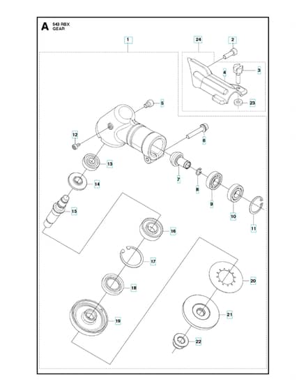 Husqvarna 543RBX - 2018-Current - Gears