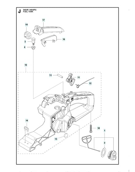 Husqvarna 543XP - Fuel Tank