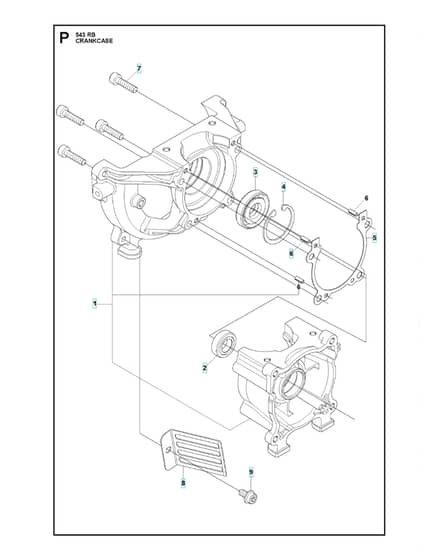 Husqvarna 543RB - Crankcase