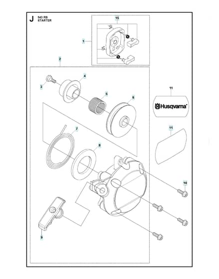 Husqvarna 543RB - Starter