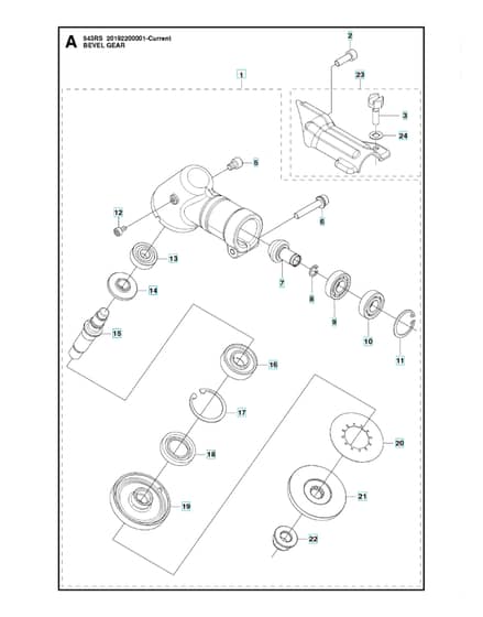 Husqvarna 543RS - Bevel Gear