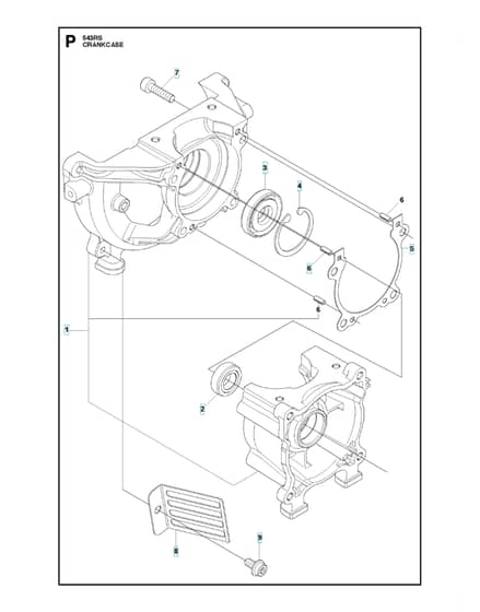 Husqvarna 543RS - Crankcase