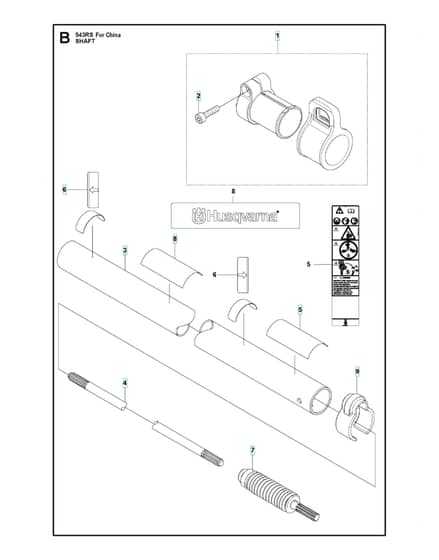 Husqvarna 543RS - Shaft 3