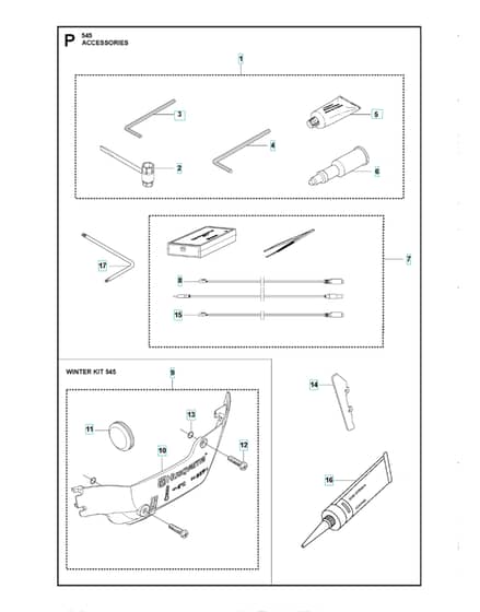 Husqvarna 545 - Accessories